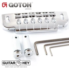 NEW Gotoh 510UB Wrap Around Guitar Bridge Tailpiece w/ Stud Lock - CHROME