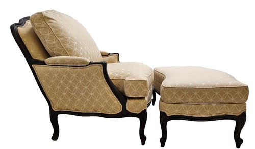 Ethan Allen Corsica Leather Arm Chair / Accent Chair Item #71-7197