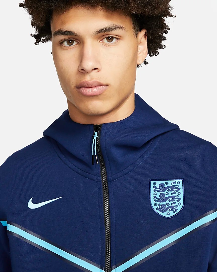 Nike England World Cup 22 Tech Fleece Full Zip Hoodie Men's XL Navy  DH4771-492 | eBay