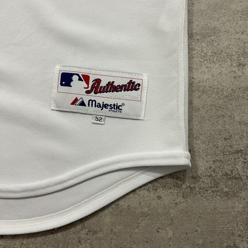 VTG 00s MLB BOSTON RED SOX DAVID ORTIZ MAJESTIC AUTHENTIC JERSEY SIZE 52 WHITE - Picture 5 of 7