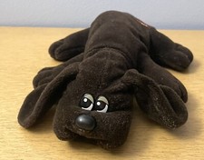 Vintage 1985 Tonka Pound Puppies Newborns Dark Brown 8" Plush Puppy 807806 02
