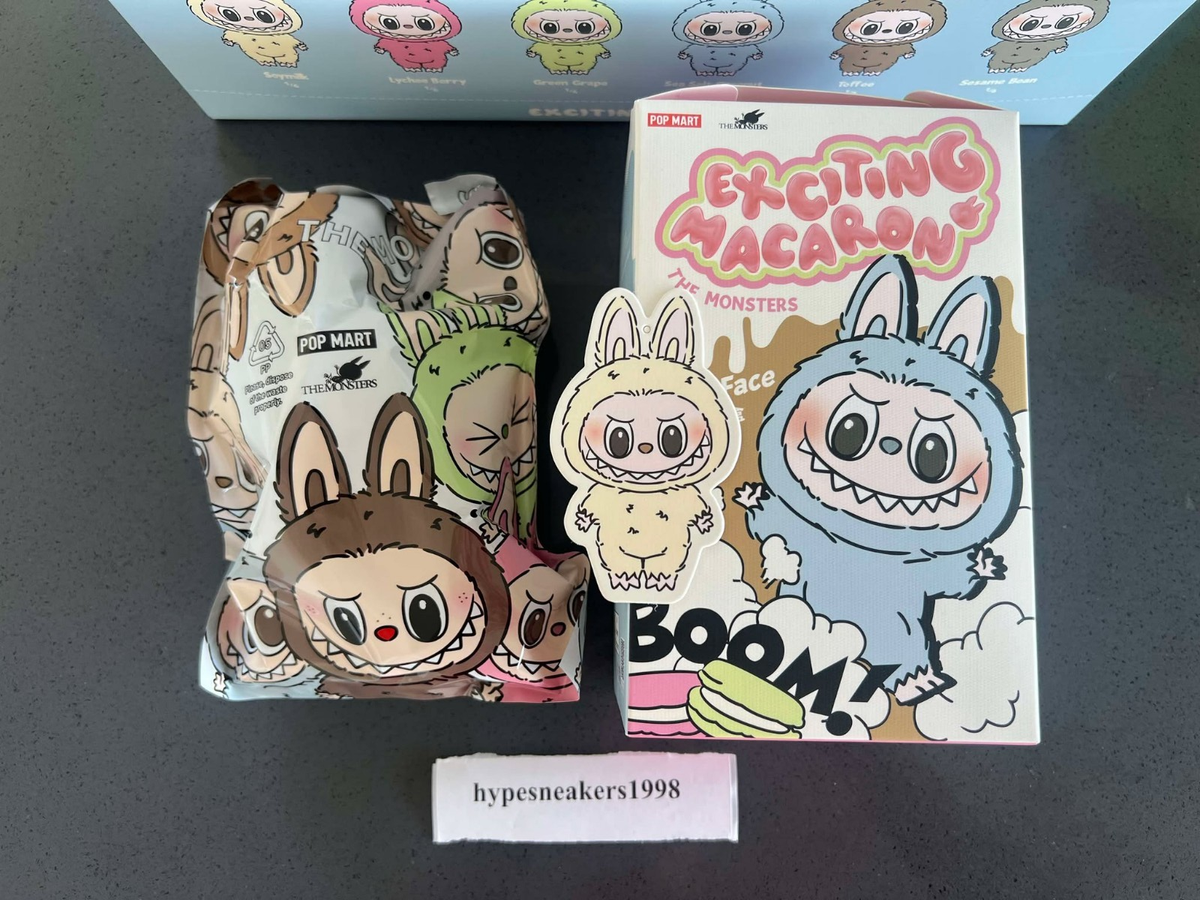 THE MONSTERS Macaron labubuラブブ　soymilk Labubu The Monsters Exciting Macaron Vinyl Face Series Soy