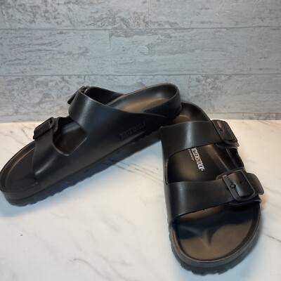 Arizona Essentials Black Plastic Birkenstocks Mens Birkenstock