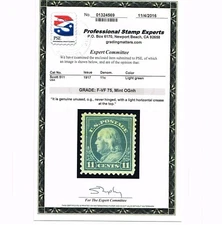 EXCELLENT GENUINE SCOTT #511 MINT OG NH PSE CERT GRADED F-VF 75 FRANKLIN #19851