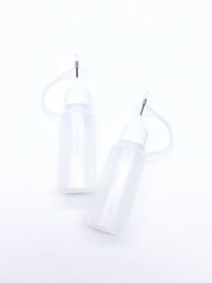 2pcs 15ml Precision Needle Tip Empty Bottles for Glue Liquid Filling Crafts DIY