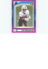 2024 Panini Donruss - Rated Rookie Tahj Washington #346 Optic Preview Pink Prizm