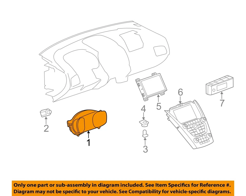 Used Speedometer Gauge fits: 2013 Gmc Terrain US market w/o lane departure warni - Image 3 of 4