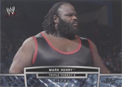 Mark Henry 2013 topps triple threat tt18-2 insert wwe wrestling