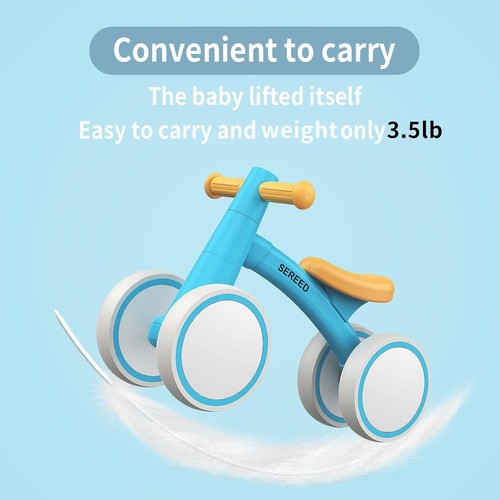 SEREED Baby Balance Bike for 1 Year Old Boys Girls 12-24 Month Toddler Balance B - Picture 4 of 10