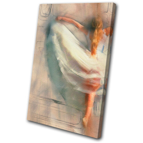 Abstract Ballerina Digi-Painting  SINGLE CANVAS WALL ART Picture Print VA - Picture 1 of 1
