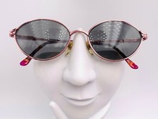 Vintage US Optical 1319 Pink Metal Oval Sunglasses Hong Kong FRAMES ONLY