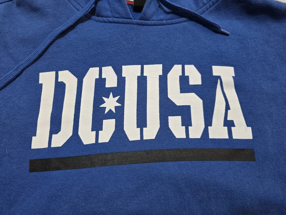 Vintage DC Shoes Rob Dyrdek Pro Model Hoodie Mens Sz L Blue Skateboard Y2K Blue - Image 4 of 4