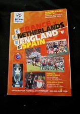 EURO 96 Quarter Finals - England v Spain & France v Holland - Official Programme