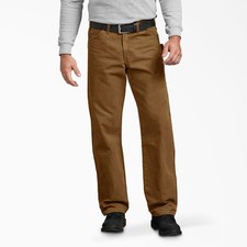 Dickies Relaxed Fit Sanded Duck Carpenter Pants - Rinsed Brown Duck Color 35.99