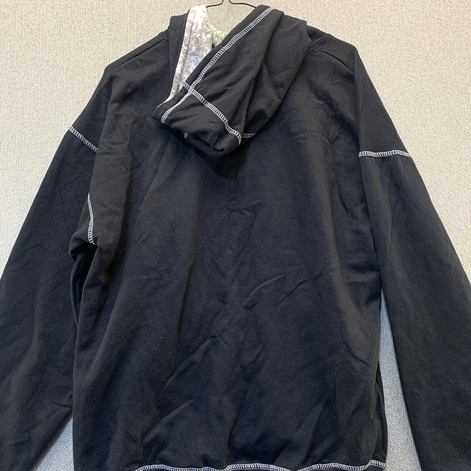 Kings Camo Fleece Hoodie Pullover Mens Large Deer Logo Hunting Cotton Black NWT - Image 3 of 4