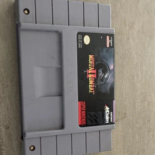 New ListingAcclaim Mortal Kombat II Nintendo SNES Game Cartridge NTSC-U/C