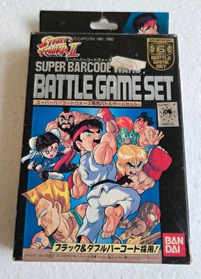 Street Fighter II Super Barcode Wars Vintage Carddass Game Set Bandai Japan 1993