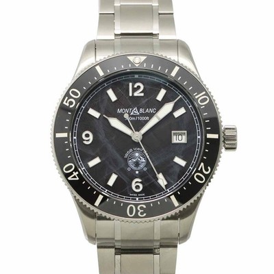 MONT BLANC 1858 Ice Sea 129371 Automatic Black Dial Mens Watch 90316946