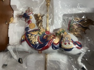 Breyer Gallery 50th. Anniversary Porcelain Carousel Horse Music Box-Authenticity