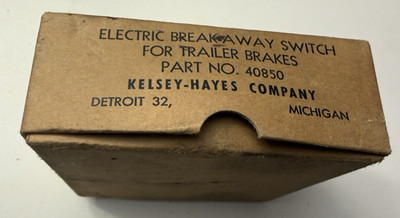 Kelsey Hayes Electric Trailer Breakaway Switch PN 40850 Safety Brake Activation