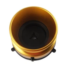 Gold 1 Pair NAB Hub Adapters Professional Polished Aluminum Alloy 10 Inch Open