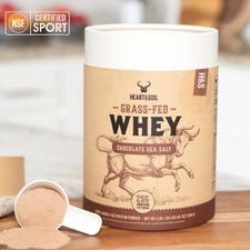 HEART & SOIL 100%  Grass-Fed Whey Chocolate Sea Salt - 2 Lbs