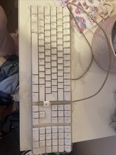 Apple Wired USB Keyboard with Numeric Keypad – A1243 – Clean Used Condition
