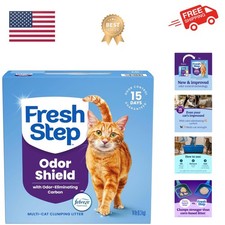 Clumping Cat Litter, Multi-Cat, Long Lasting Odor Control Kitty Litter with A...
