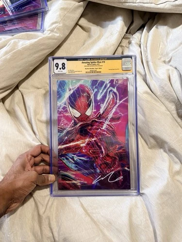 Amazing Spider-Man #19 CGC 9.8 Signed by John Giang VIRGIN - HTF RARE Big Time