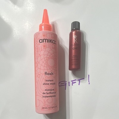 amika Flash Instant Shine Mask Shine Effect 6.7 fl oz + CHI Pearl Complex Gift
