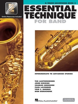 Essential Elements For Band - Bb Tenor Saxophone Book 3 with EEi Online Acce...