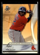 2016 Bowman Platinum Rafael Devers Presence Orange /25 #PP-20 Red Sox UX6033