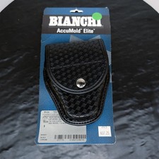 Bianchi 7900 Handcuff Case Sz:3 AccuMold Elite Black Basket Weave 23821