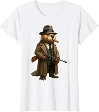 Italian Brainrot AI-Generated Character Bobritto Ladies' Crewneck T-Shirt