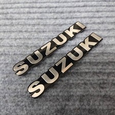 SUZUKI 3D Aluminum Sticker Emblem 2 Piece Set Free Shipping Suzuki Custom Dress