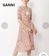 GANNI Floral Wrap Dress Size 36 (S) - Stylish Summer Wear