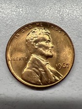 1967 Uncirculated Red Lincoln Memorial Cent Penny B Free Shipping 1967 Uncirculated Red Lincoln Memorial Cent Penny B Free Shipping