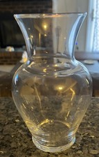 Clear Glass Flower Vase