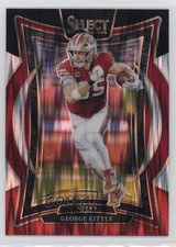 2024 Panini Select Concourse Black & Red Shock Prizm George Kittle #58 19b1