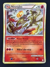 Ninetales HeartGold & SoulSilver Holo Rare Pokemon LP 7/123 SWIRL
