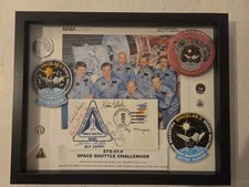 NASA STS-51F Space Shuttle Challenger Full Crew Signed Autographed Photo Collage