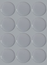 1.5 inch 60pcs Clear Round Epoxy Stickers for Bottle Cap,DIY inch, Grey