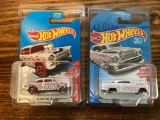 Hot Wheels ‘55 Chevy Gasser Target Exclusive Red Edition White & 53 in protector