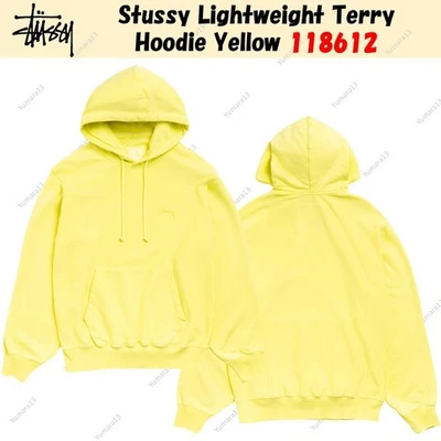 Sweat à capuche Stussy Lightweight Terry jaune 118612 - Photo 1/4