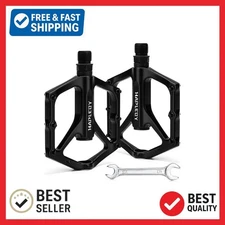 Hapleby 9/16 Bike Pedals – Flat MTB & Road Pedals with Wrench