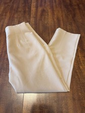 Zara Womens M Camel High Waisted Tapered Pants Stretch Trousers 1478/232