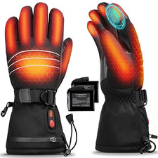 Heated Gloves Men Women 3200mAh Rechargeable Battery Electric Touchscreen Ski