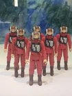 Battalion of 6 B-wing Pilot Vintage Kenner Star Wars Action Figure Lot 1983 ROTJ
