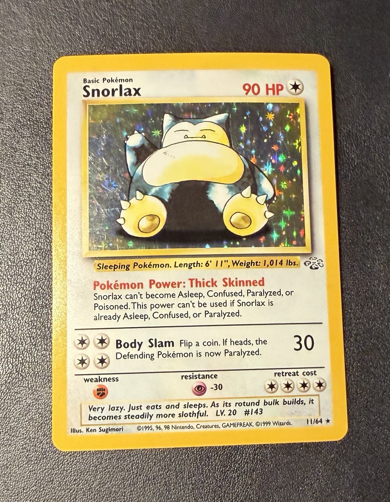 Snorlax 11/64 Jungle Holo