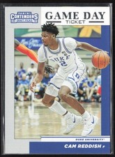 2019 Contenders Draft #4 Cam Reddish Game Day Ticket Duke Blue Devils (A2)